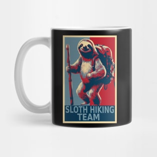 Sloth Hiking Team Funny Sloth Mug